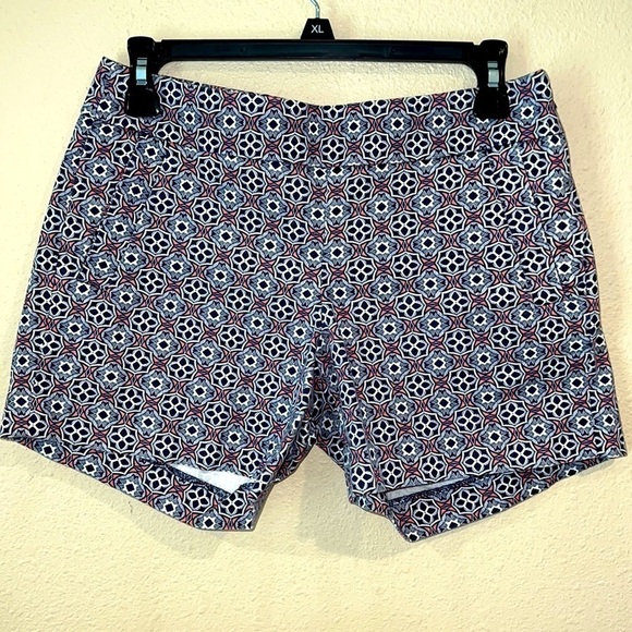 Women’s J. Crew sz 0 side zip classic modern graphic casual shorts - Picture 1 of 6